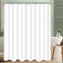 Duschvorhang 200x240cm Reinweiß Antischimmel Polyester