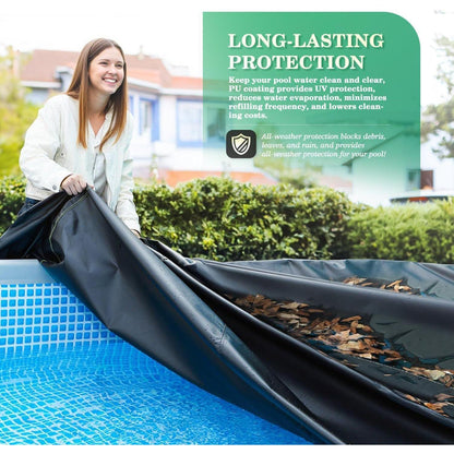 Runde Poolabdeckung 549cm – UV-Schutz & Windfest
