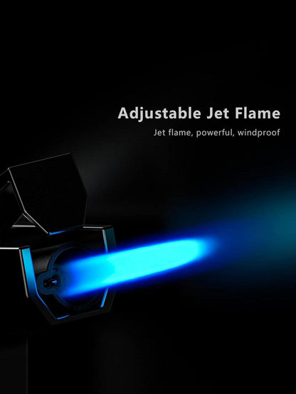 Sturmfeuerzeug Jet Flame Nachfüllbar Gas Winddicht Lighter
