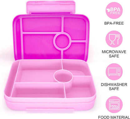 Brotdose Kinder mit Fächern Auslaufsicher Bento-Box 1050ml