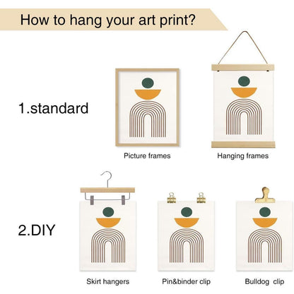 Abstrakte Wandkunst Poster 3er Set Schwarz Weiß 30x40cm