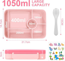 Brotdose Kinder Bento Box mit Fächern Auslaufsicher Lunchbox