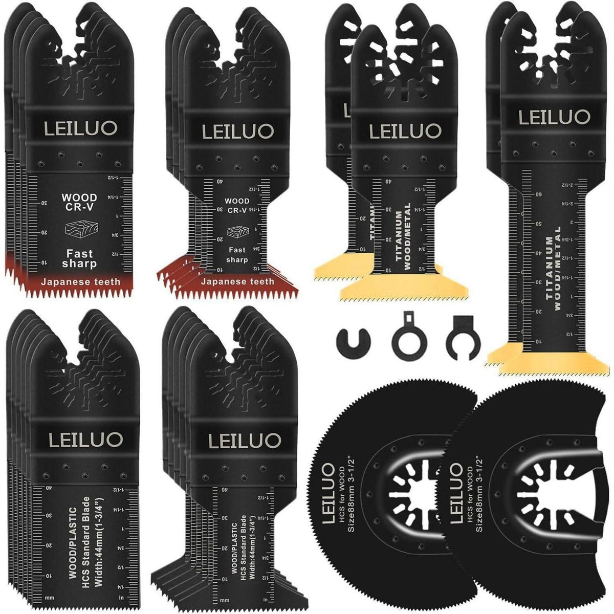 29-teiliges Multitool Sägeblatt Set mit Aufbewahrungstasche