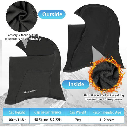 Kinder Sturmhaube Winter – Warm & Winddicht für Jungen & Mädchen 4-12