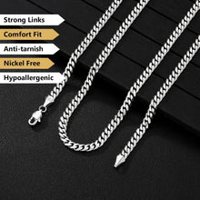 Herren Panzerkette Edelstahl Diamantschliff 14K Gold