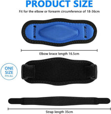 Ellenbogenbandage Tennisarm Golferellenbogen 2 Stück Blau