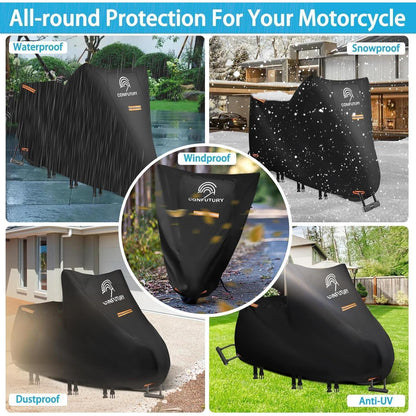 Motorradgarage Winterfest – Wasserdichte Abdeckung für Roller & Moped