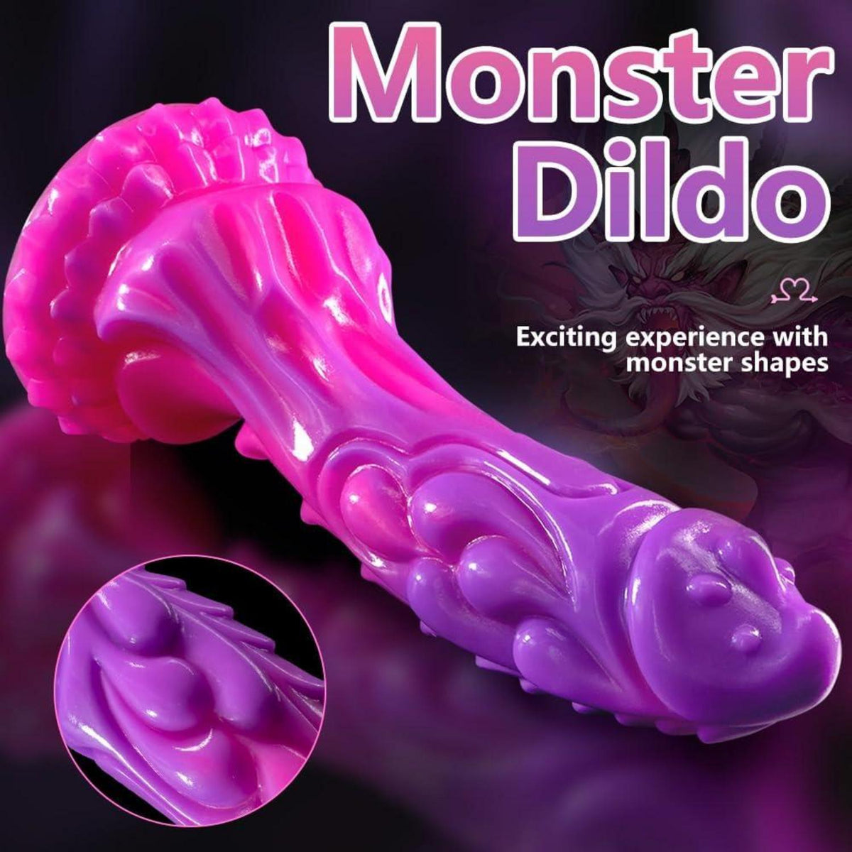 Silikon Monster Dildo Dragon Analplug Saugnapf Klitoris Prostata