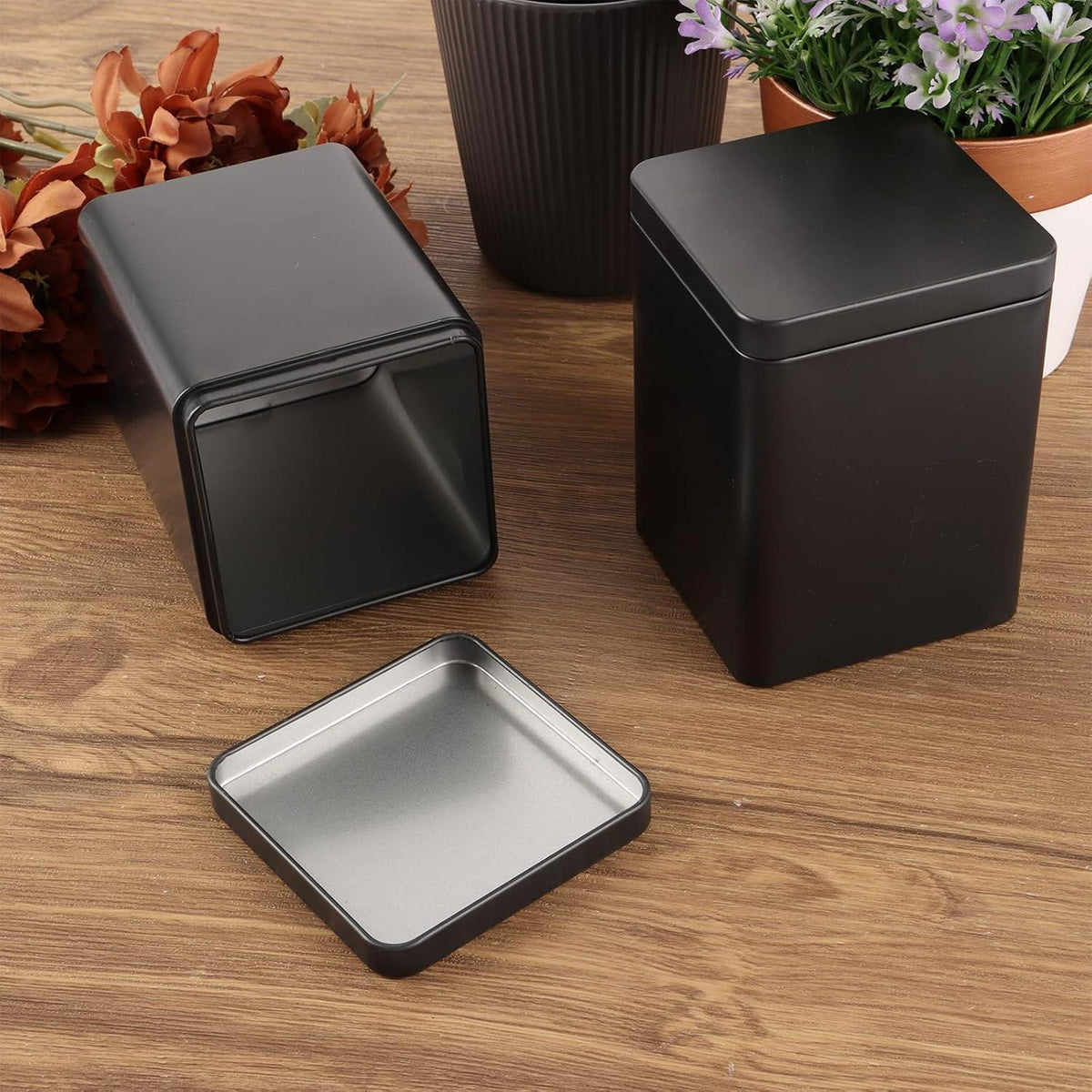 Teedosen für losen Tee Metall 10 Stück 90g Earl Grey 8x8x11cm
