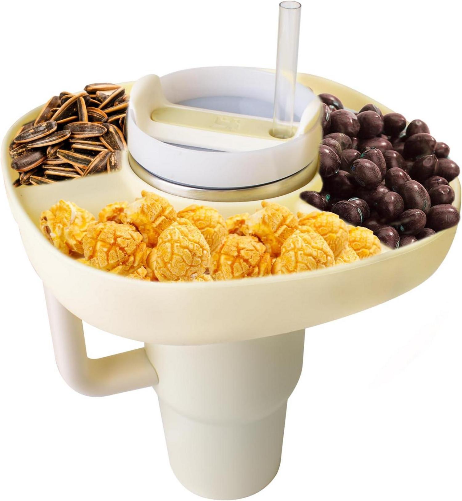 Snackschale mit 3 Fächern für Stanley Trinkbecher-Cup-Zubehör