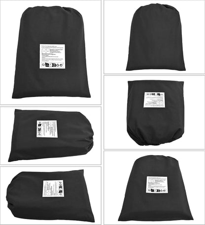 YMHPRIDE Dunkelgrau Biertischhussen 3er-Set 220x50x70cm