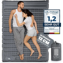 Isomatte Selbstaufblasend Doppel Ultraleicht 2 Personen 12CM