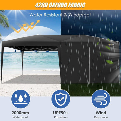 3x6m Faltpavillon mit Seitenwänden – Wasserdicht & Stabil für Garten & Events