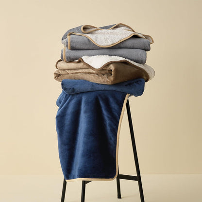 Wasserdichte Hundedecke XXXXL cremefarben, Sherpa & Flanell