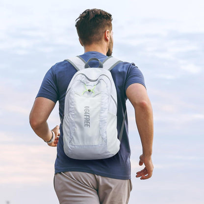 Faltbarer Rucksack 25L Wasserdicht Weiß Unisex Tagesrucksack
