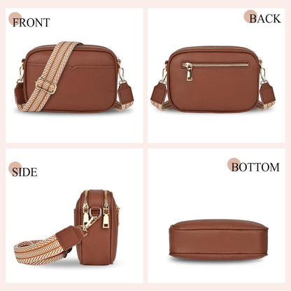 TEUEN Damen-Umhängetasche Crossbody Bag PU Leder