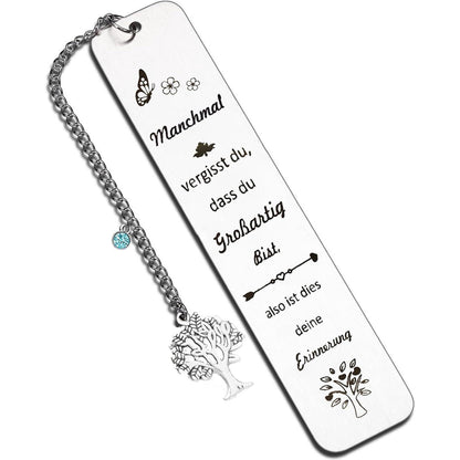 Metall Lesezeichen Lebensbaum | Inspirierendes Geschenk für Frauen