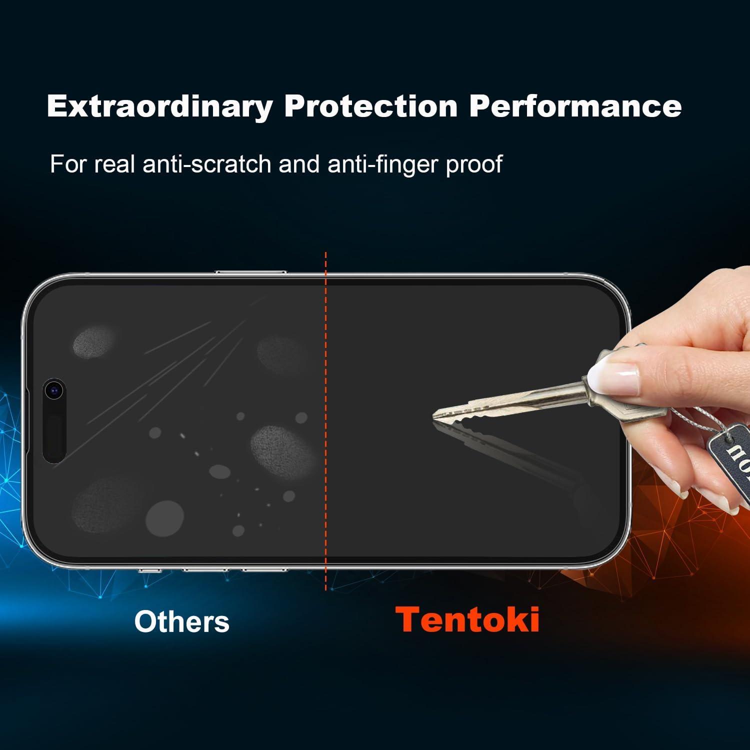 Sichtschutz Panzerglas iPhone 14 Pro Max 6,7 Zoll Anti-Spy Glas 2er Set