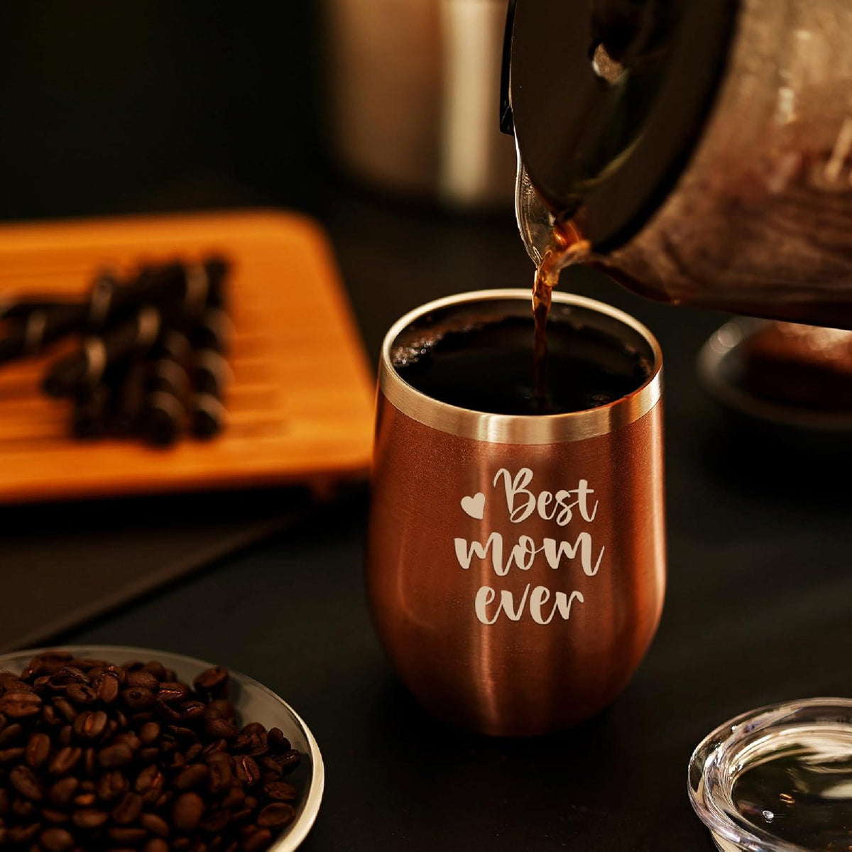 Beste Mutter aller Zeiten Trinkbecher 350ml Edelstahl Geschenk Mama Weihnachten