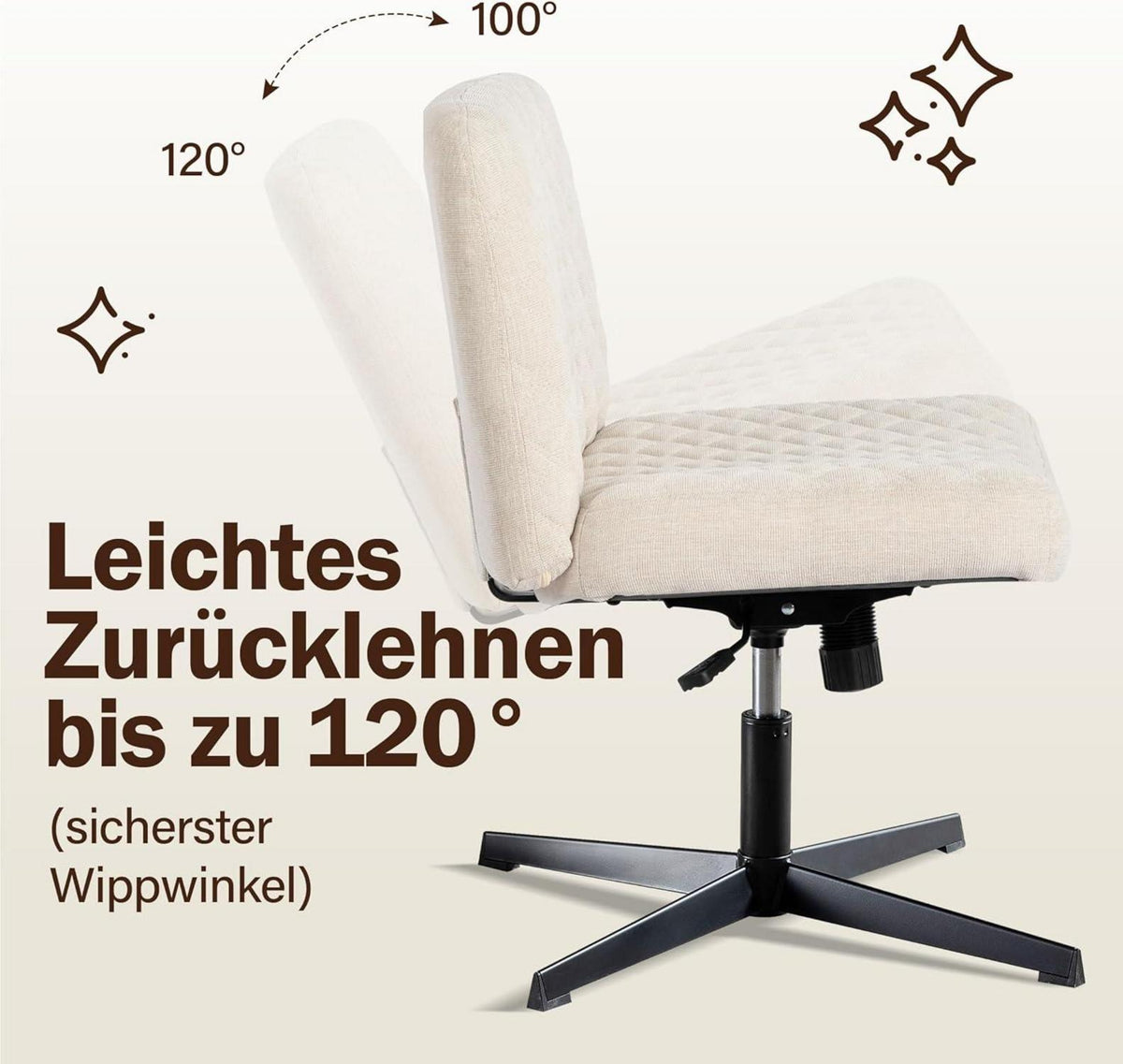 Bürostuhl Ergonomisch Breiter Sitz Heavy Duty Metallbasis