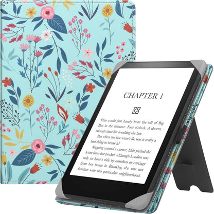 Universal eReader Hülle PU Leder Ständer 6-6.8 Zoll Schwarz