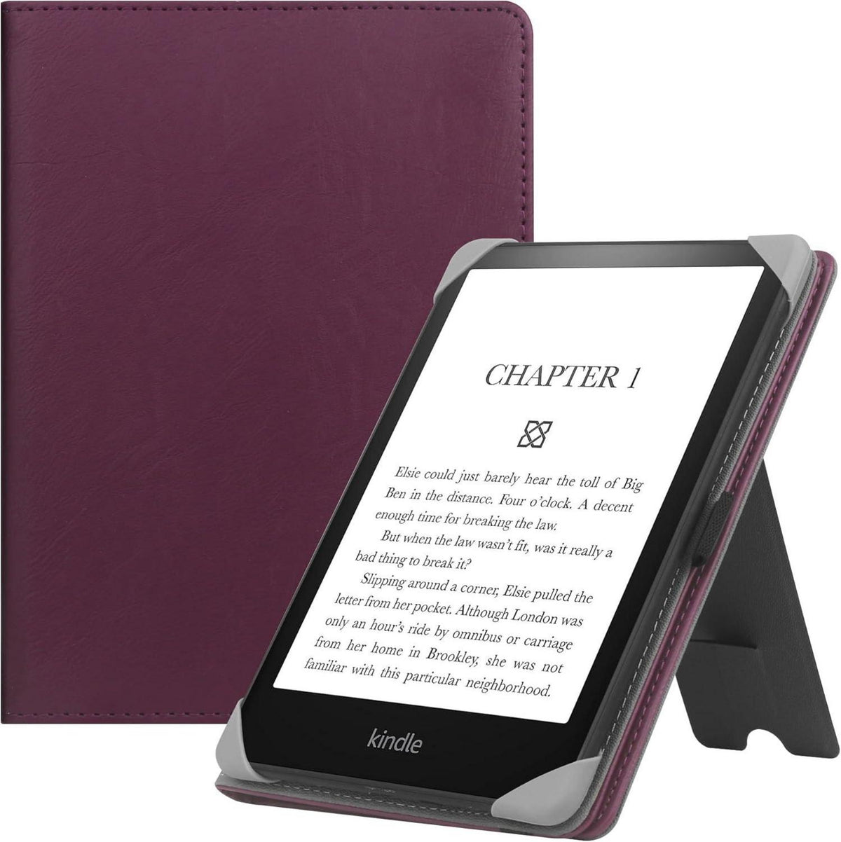 Universal Ständer Hülle für 6-6.8 Zoll eReader PU Leder Handschlaufe