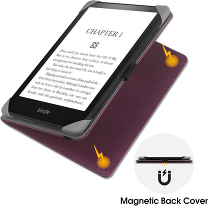 Universal eReader Hülle Ständer 6-6.8 Zoll PU Leder Cover Handschlaufe