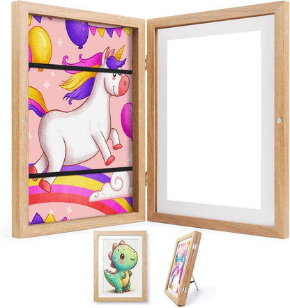 Bilderrahmen Kinderzeichnungen A4 Acrylglas Aufstellbar/Wandmontierbar