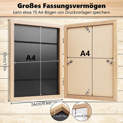 Bilderrahmen Kinderzeichnungen A4 Acrylglas Aufstellbar/Wandmontierbar