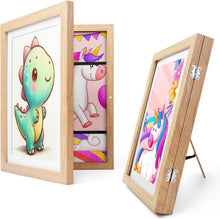 Kinderbilderrahmen A4 Acrylglas Holzfarben 2er Set