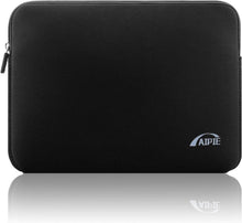 Laptophülle Neopren 17 17,3 Zoll Schwarz Glatter Reißverschluss