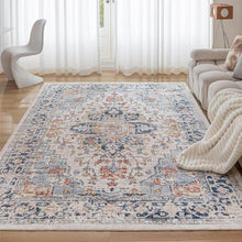 Waschbarer Vintage Teppich Groß Orientalisch Kunstwolle 160x230CM