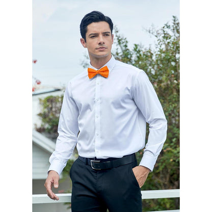 Herren Fliege mit Einstecktuch Set Orange