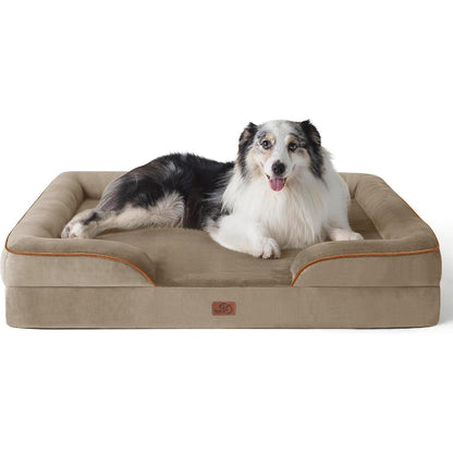Orthopädisches Hundebett Haselnussbraun L 106x80 cm