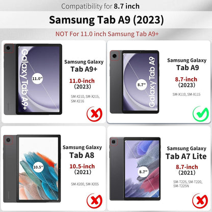 EasyAcc Samsung Galaxy Tab A9 8.7 Zoll 2023 Hülle PU Leder