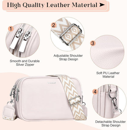 Moderne Umhängetasche Damen PU Leder Crossbody mit
