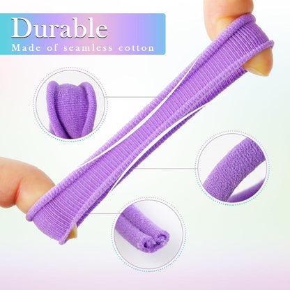 30er Pack Bunte Baumwolle Haargummis für Damen - Ohne Metall - 4 cm, 6 Farben