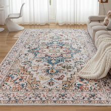 Waschbarer Vintage Teppich 120x170CM Beige - Rutschfest & Weich