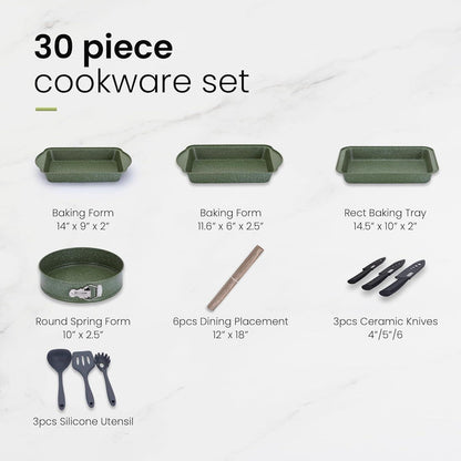 Kitchen Academy 30-teiliges Kochgeschirr-Set