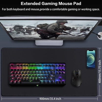Abetcabe Gaming Mauspad XXL 900x400mm wasserdicht