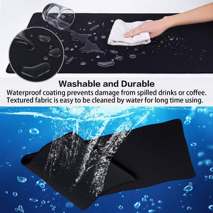 XXL Gaming Mauspad 900x400mm Vernähte Kanten Wasserdicht Anti-Rutsch