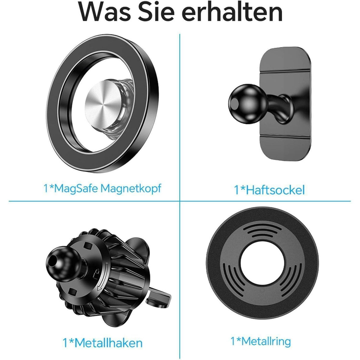 Magsafe Auto Halterung 360° Drehbar für iPhone 17 15