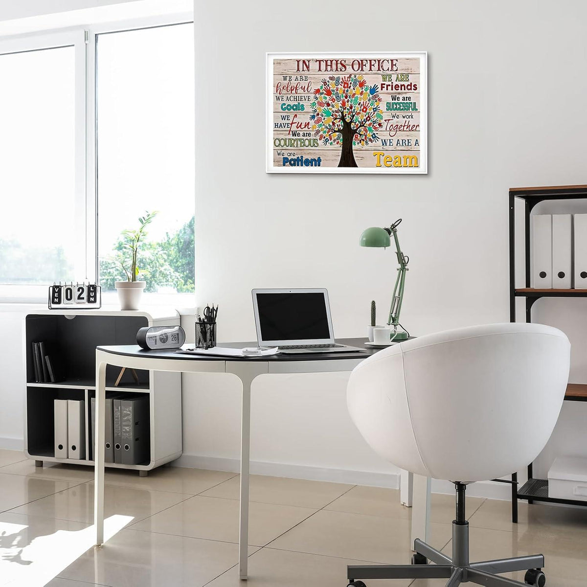 Motivation Poster Positive Leinwand Bilder Büro Deko 30x40 cm