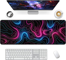 Gaming Mauspad XXL mit Rutschfester Gummibasis 900x400mm, Desk Mat