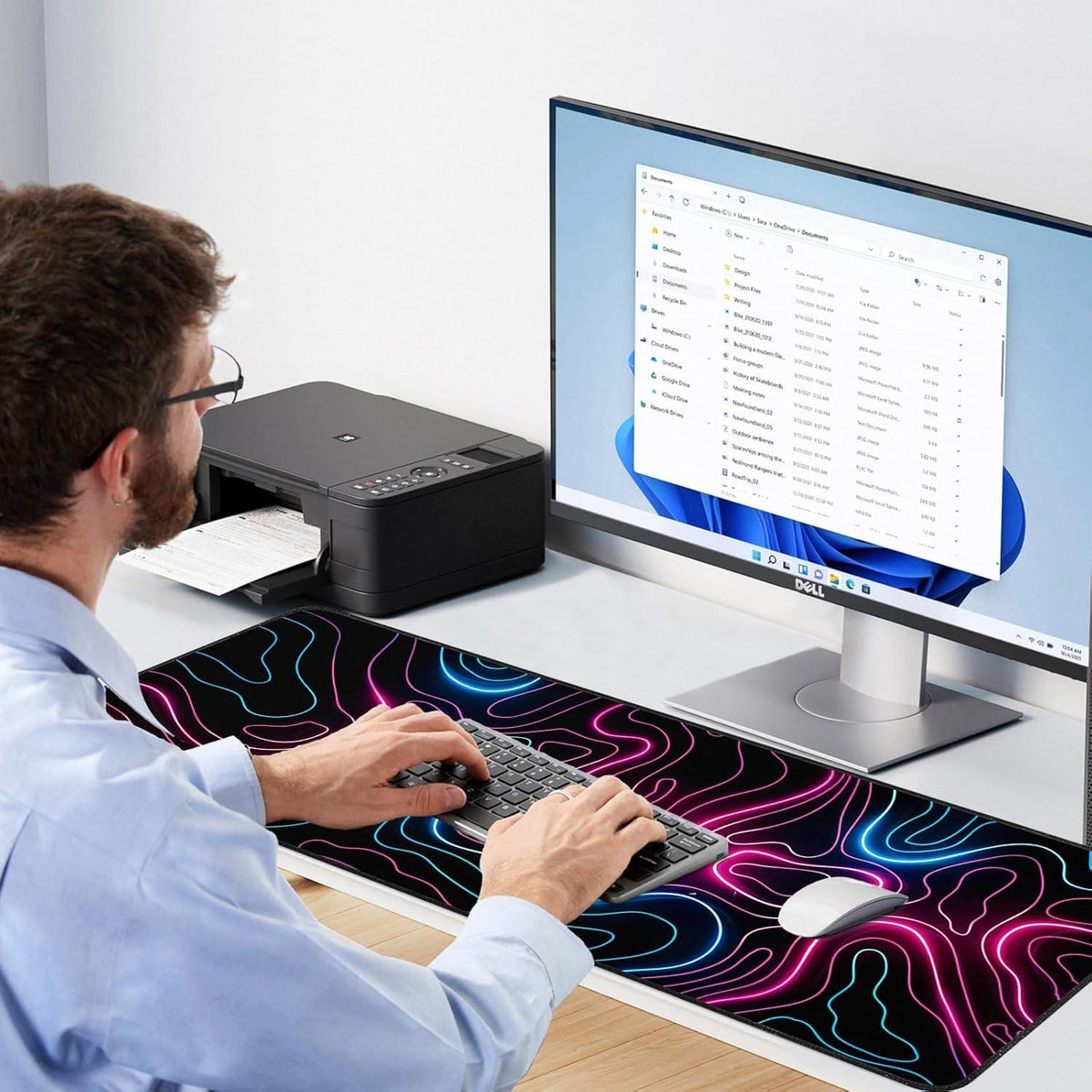 Gaming Mauspad XXL 900x400mm Rutschfester Gummibasis Desk Mat