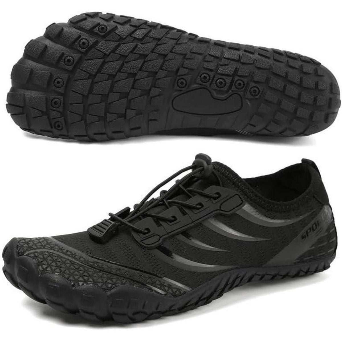 Barfuß Wasserschuhe Schnell Trocknend Schwarz 36-46