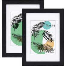 Spotjoy Bilderrahmen 13x18cm 2er Set Weiß Acrylglas MDF-Holz