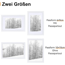 Bilderrahmen 10x15cm 3er Set Weiß Holzrahmen Acrylglas