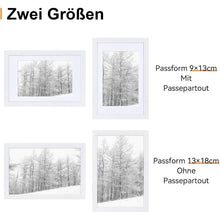 Spotjoy Bilderrahmen 13x18 cm 3er Set Weiß - Fotorahmen mit