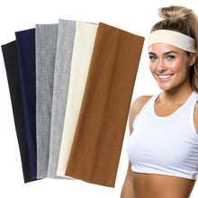 Yoga Stirnbänder 6er Pack Damen Stretchy Kopfband Haarband Sport